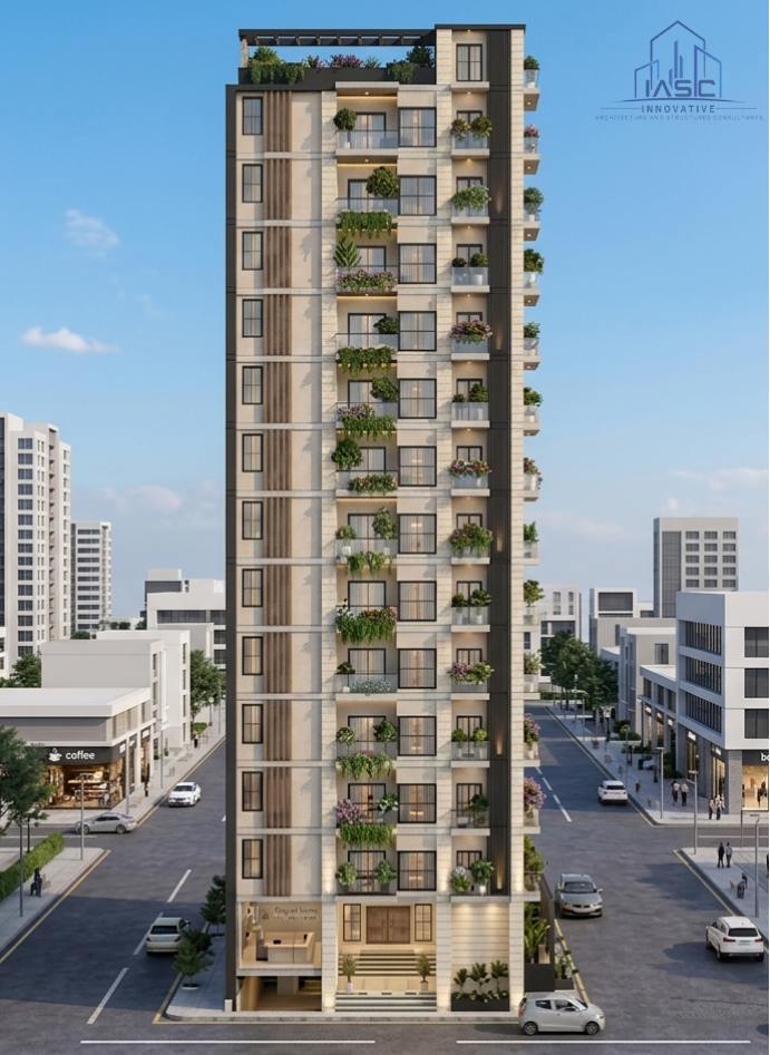 Front Elevation of the Project